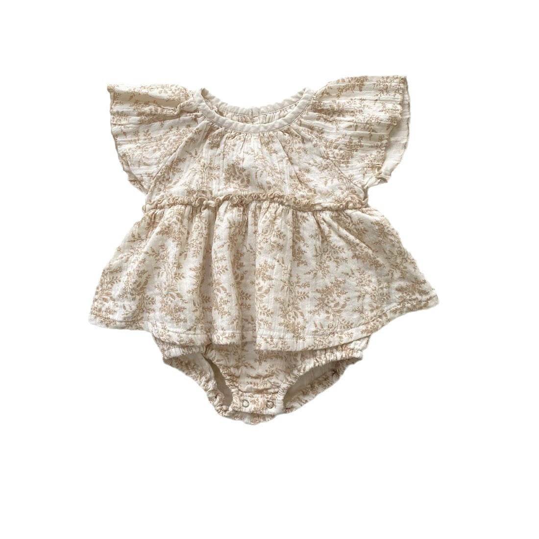 Onesie Baby Crepe Printed Baby Rompers - Velora