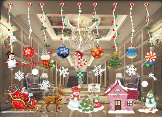 New Christmas Decorations Christmas Window Stickers - Velora