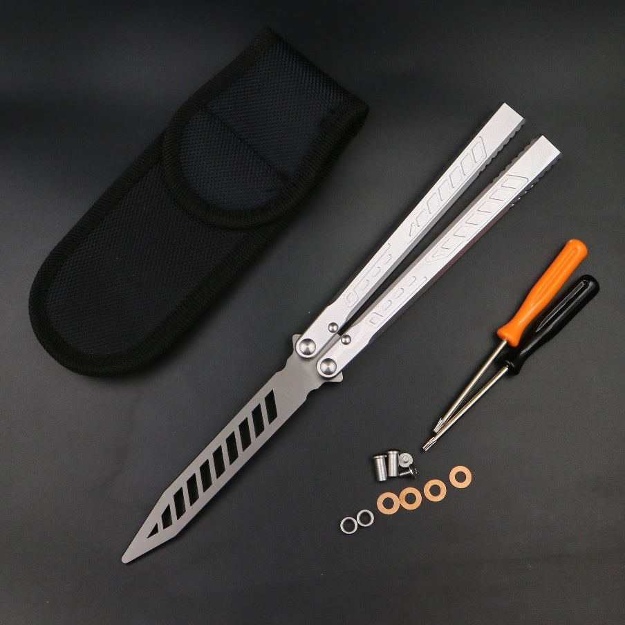 Aluminum Alloy Integrated Handle Swinging Knife Butterfly Knife Does Velora