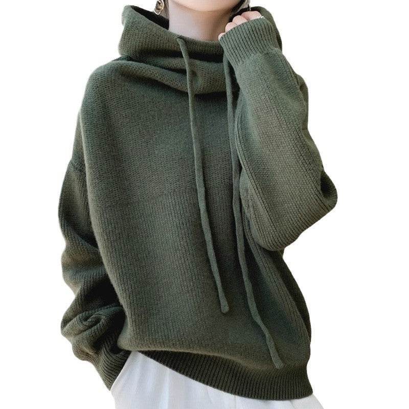 Women's Sweater Thicken Lazy Style All-match Long-sleeved Autumn Winter Warm Casual Sweater For Women - Velora