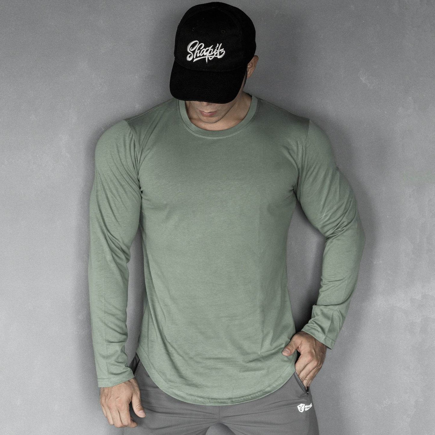 Men's Sports Casual Solid Color Long Sleeve Base - Velora