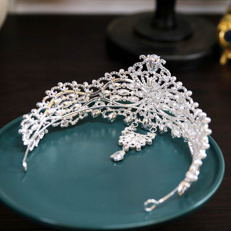 Baroque Bride Crown Fashion Headwear - Velora