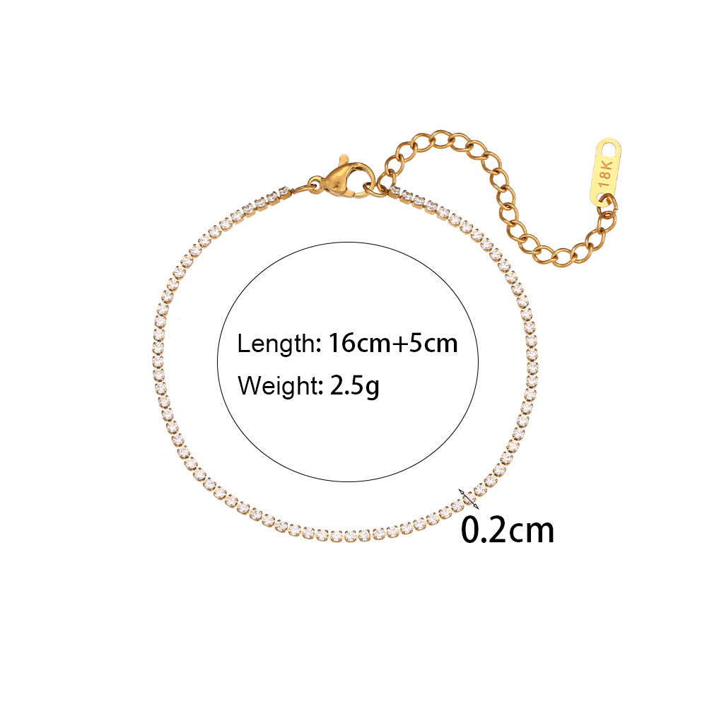 Stainless Steel Fashion Simple Bracelet Necklace Ornament Velora