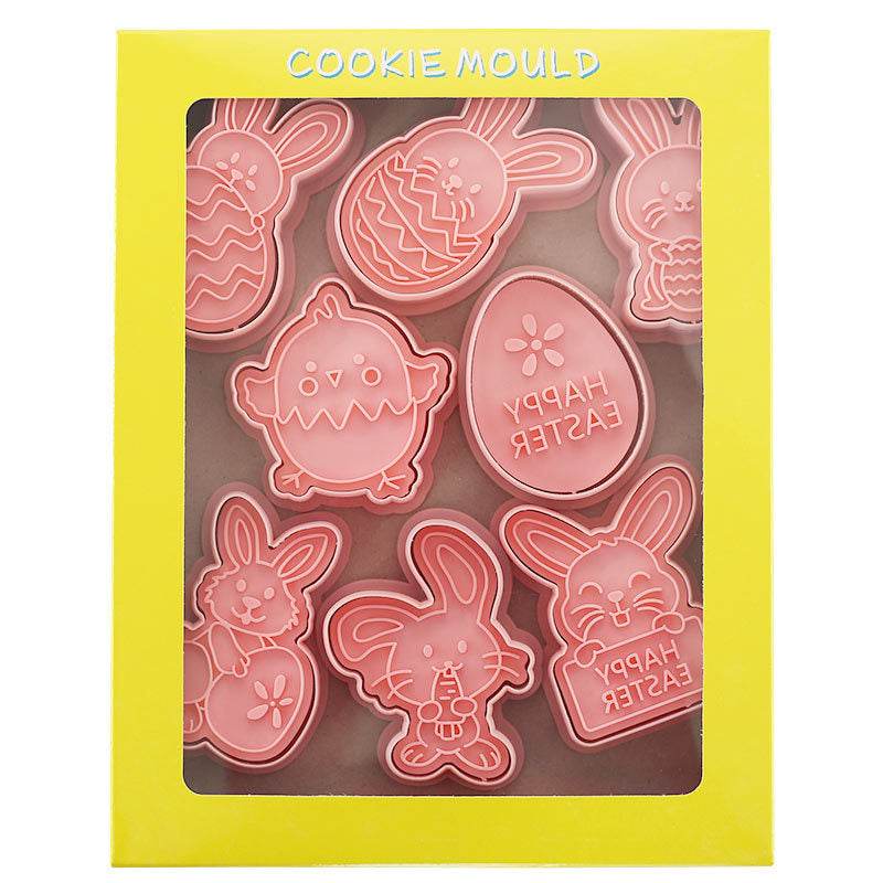 Easter Cookie Mold Cartoon Bunny Easter Egg Cookie Press - Velora
