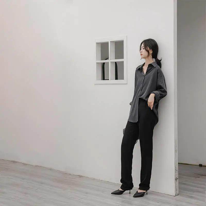 Professional Office Business Retro Unique Chic Satin Silk Blouse shirt Top for women - Velora