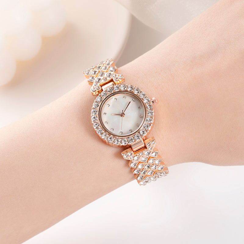 Fashion Simple Women's Quartz Watch Diamond Alloy - Velora