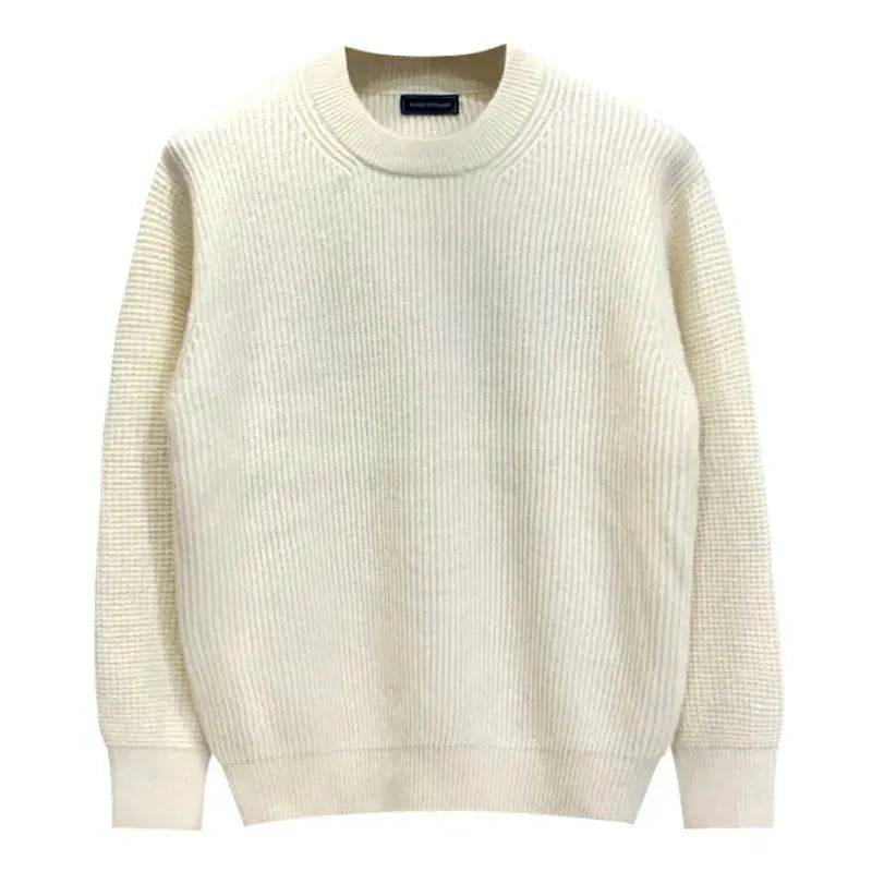 Autumn Fashion Knitted Woolen Thick Round Neck Pullover Sweater for men - Velora
