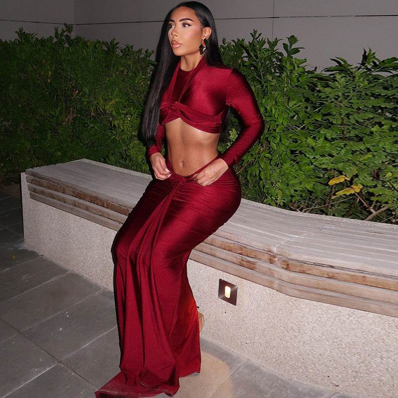 Women's Fashion Suit Long Sleeve Round Neck - Velora