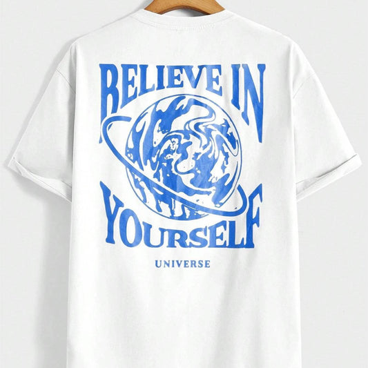 Believe In Yourself Universe Funny Men T-shirt - Velora