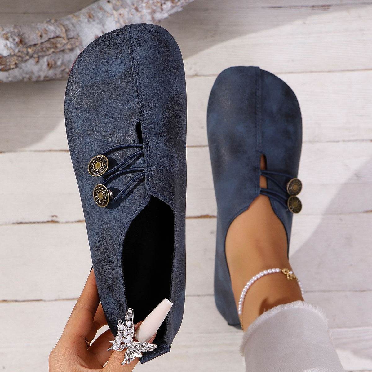 Ins Square Toe Slip-on Sandals Summer Fashion Soft Flat Shoes For Women - Velora