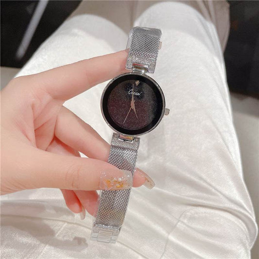 Creative Starry Sky Mesh Belt Waterproof Quartz Watch - Velora