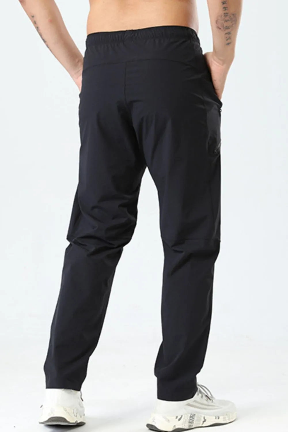 Men's Plus Size Elastic Waist Loose Fit Pants - Velora
