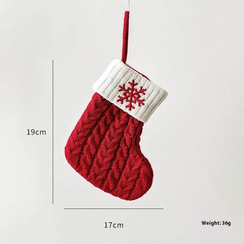 Christmas Decoration Knitted Christmas Stockings Scene Layout - Velora
