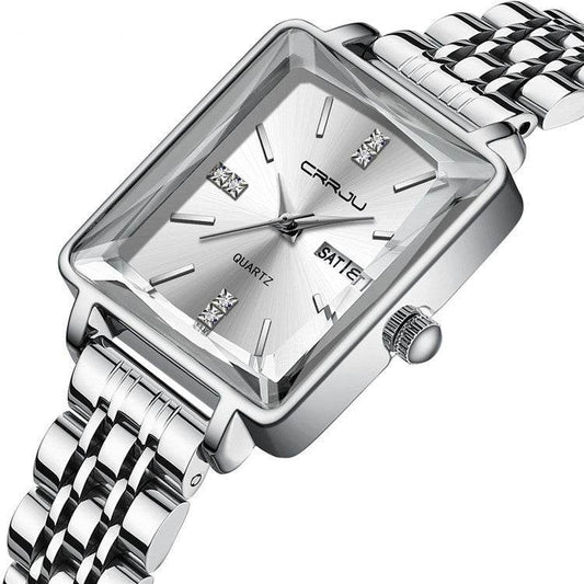 Simple Business Personality Fashion Waterproof Popular New Steel Belt Women's Watch - Velora