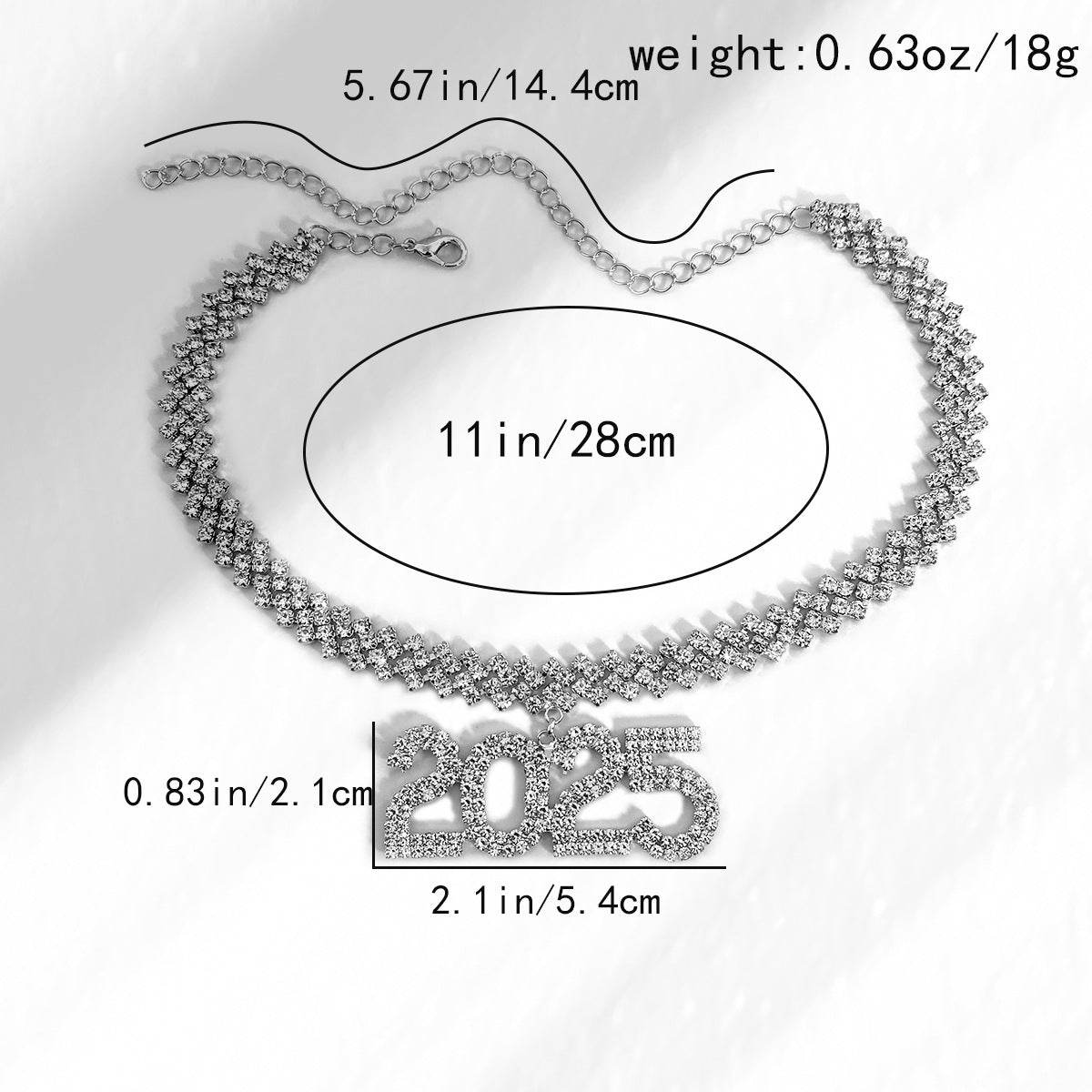Hip Hop Rhinestone Pendant Necklace For Women - Velora