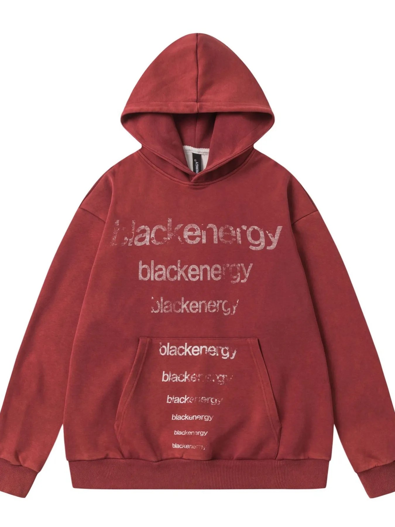 Men's Gradient Letter Long Sleeve Oversized Hoodie - Velora