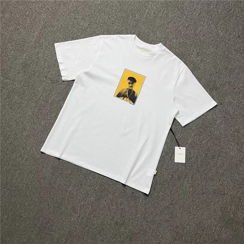 Classic letter-printed landmark building round-neck loose couple short-sleeved T-shirt trend Hypersku