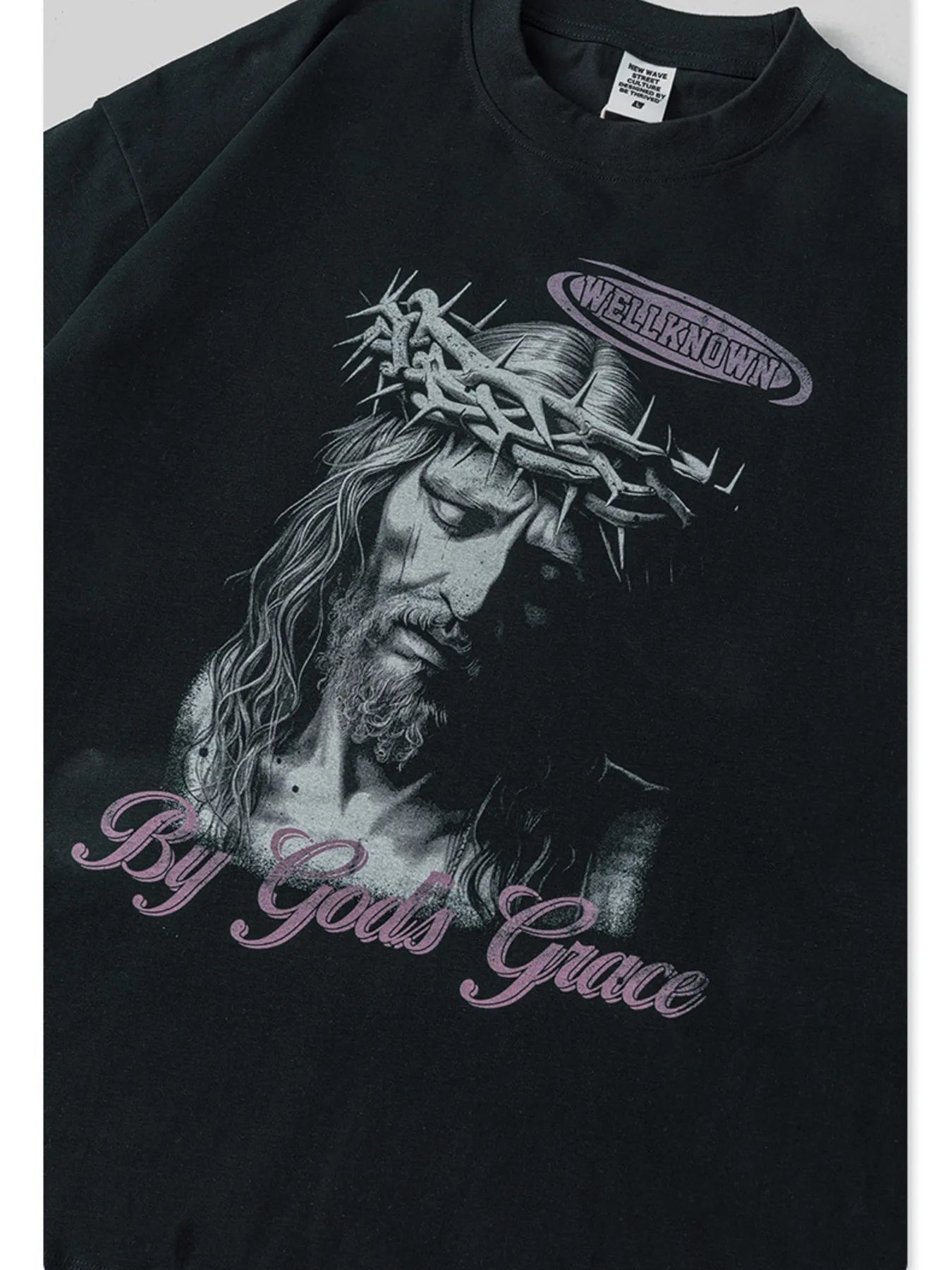 Men's Graphic Round Neck Long Sleeve T-Shirt - Velora