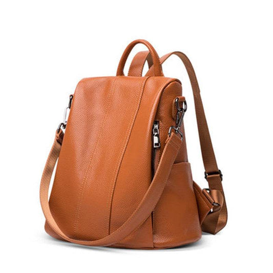 Fashion Backpack Genuine Leather Women - Velora