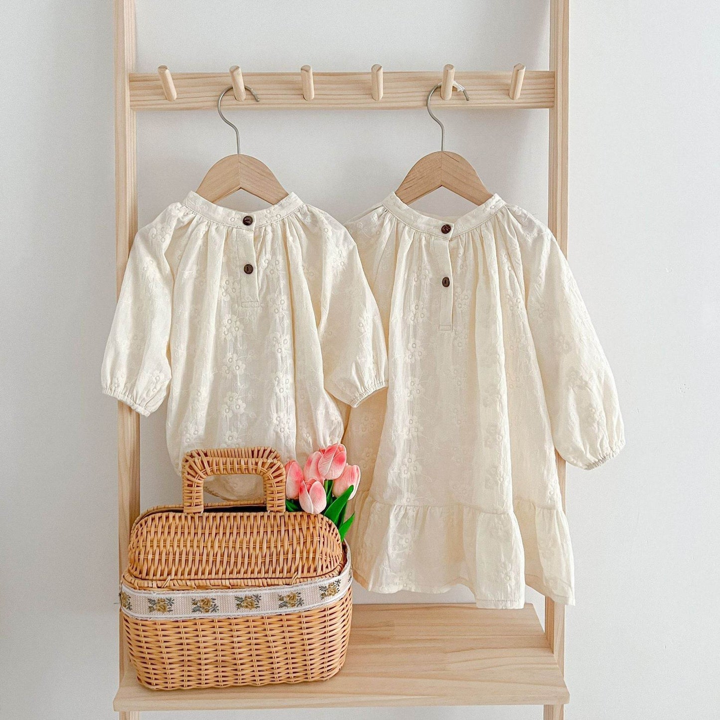 Children's Embroidery Dress Baby Rompers - Velora