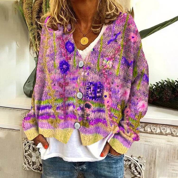 Printed Women's Sweater - Velora
