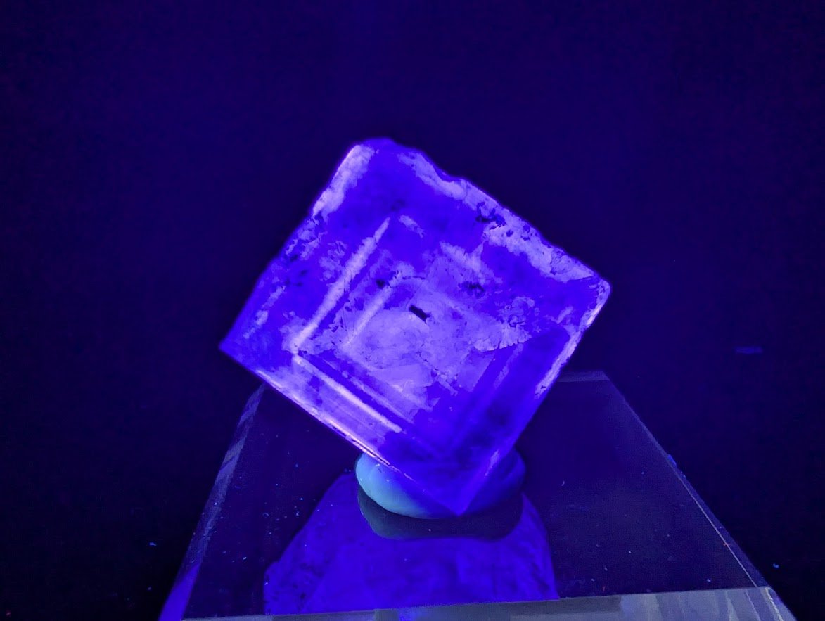 1in. Fluorite Cube with Pyrite – Yaogangxian, China (YGX)