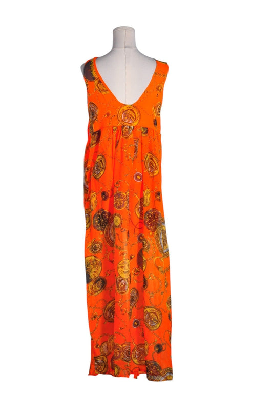 HOLIDAY LADY Women Maxi Dresses Regular fit in Orange - L - Velora