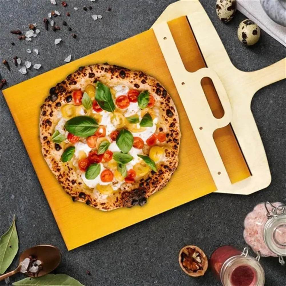 Kitchen Gadgets Sliding Pizza Shovel Non Stick Pizza Smooth Cutting Board Storage Transfer Board Kitchen Baking Tool - Velora