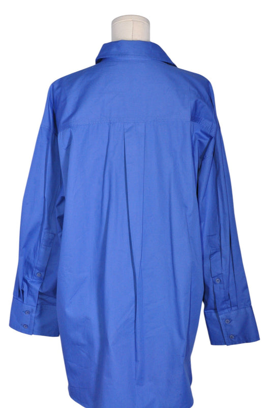 ZARA Women Button Down Tops Regular fit in Blue - M - Velora