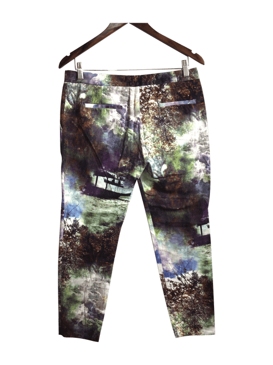 ZARA Women Work Pants Regular fit in Green - M - Velora