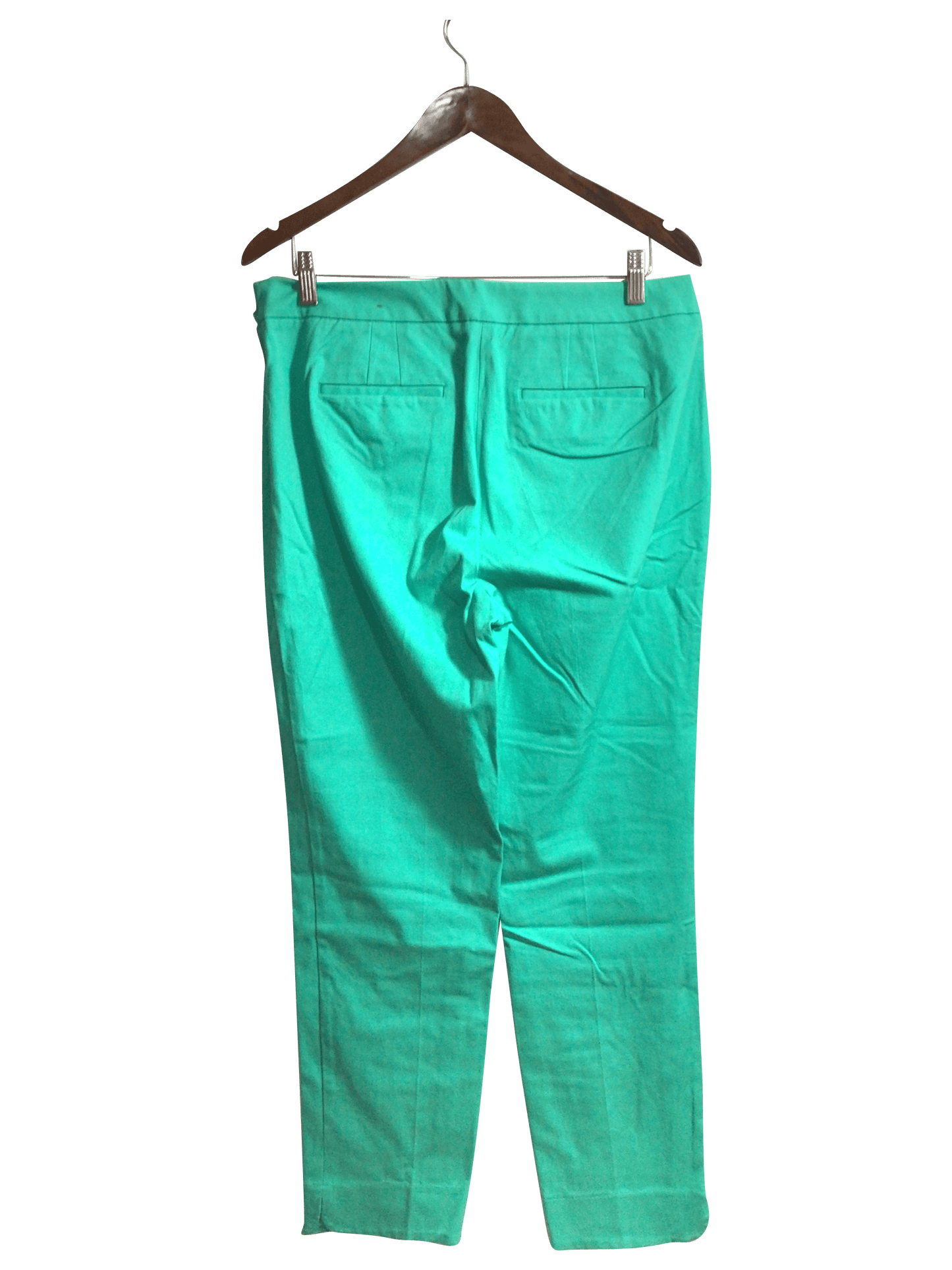 TALBOTS Women Work Pants Regular fit in Green - 10 - Velora