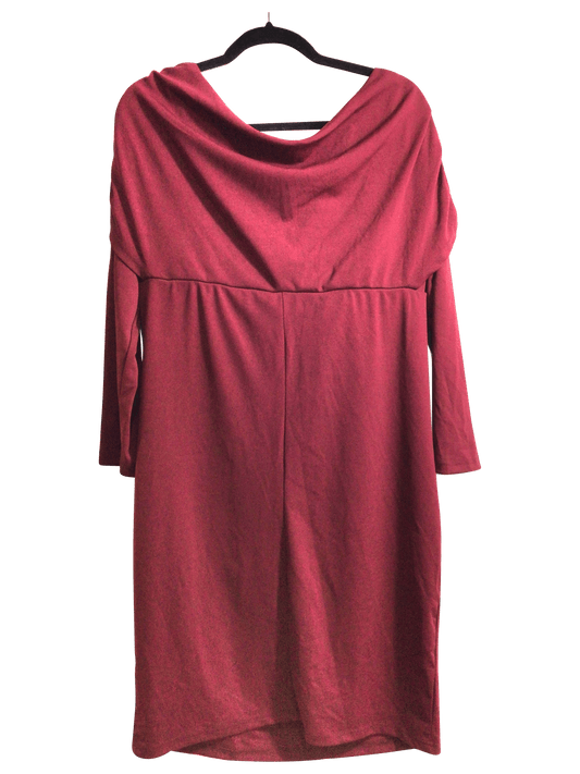 SHEIN Women Midi Dresses Regular fit in Red - XXL - Velora