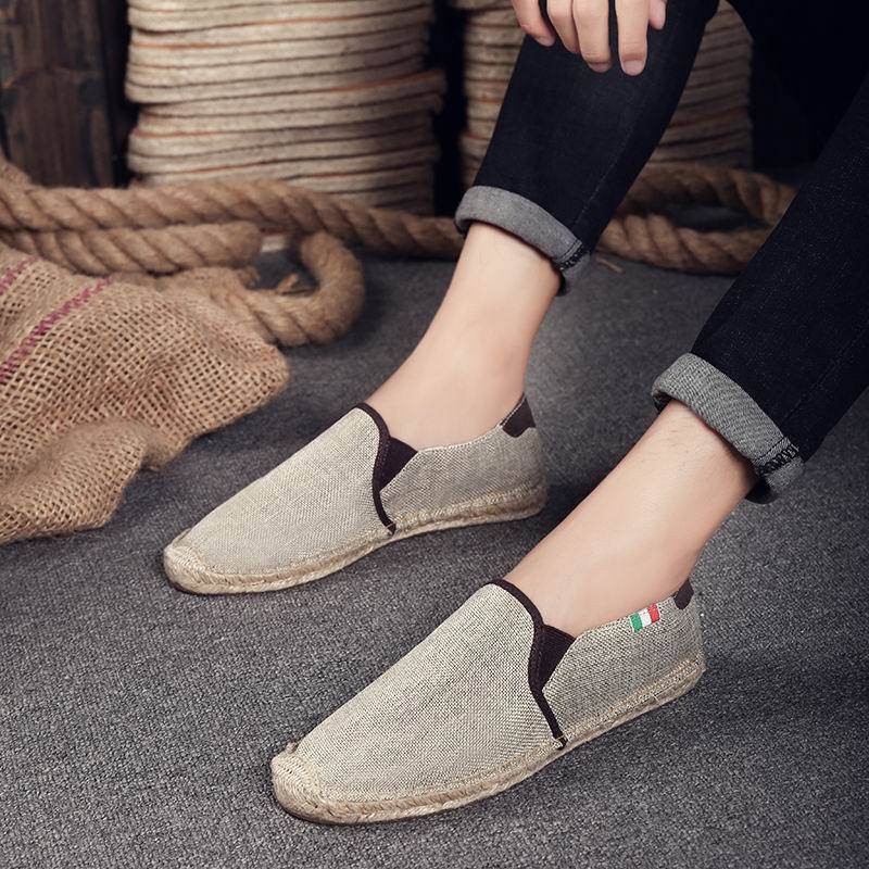 Men's straw canvas shoes - Velora