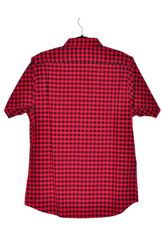 GALAXY Men Button Down Tops Regular fit in Red - L - Velora