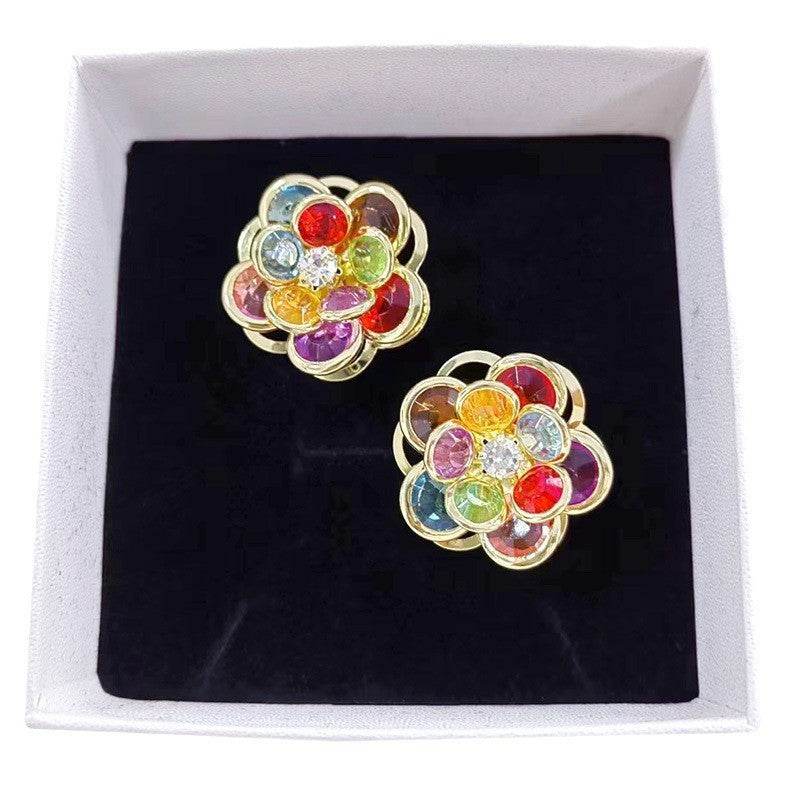 Female Sweet And Simple Small Flower Stud Earrings Earrings Ear Accessories For Her New Trendy Women's High-grade Earrings - Velora