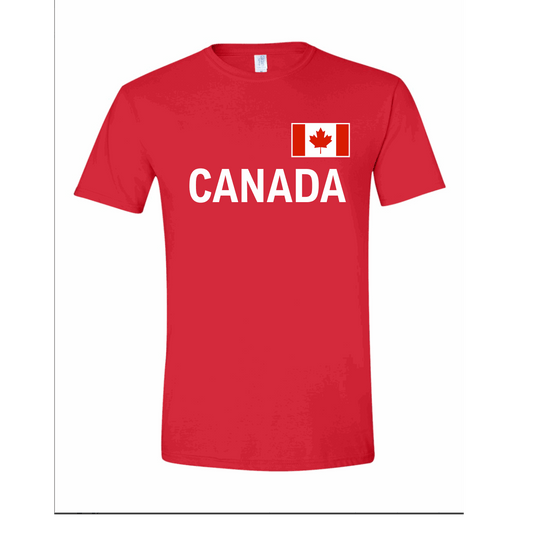 Canada World Football Fan Tee β Red - Velora