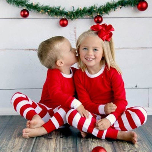Family striped christmas pajamas - Velora