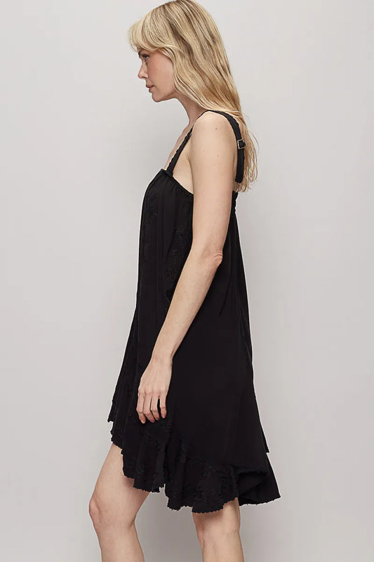 POL Ruffle Hem Sleeveless Mini Dress - Velora