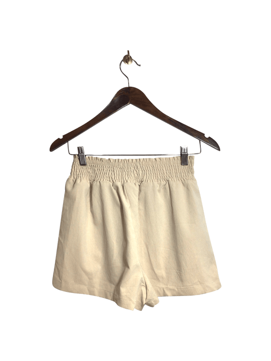 SHEIN Women Classic Shorts Regular fit in Beige - S - Velora
