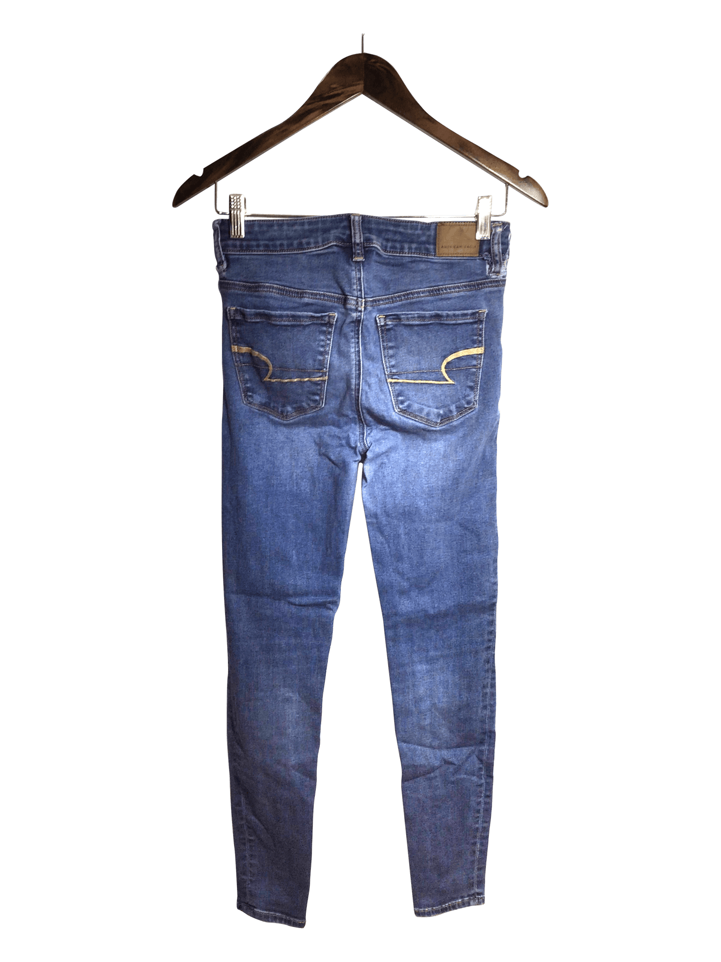 AMERICAN EAGLE Women Straight-Legged Jeans Regular fit in Blue - 4 - Velora