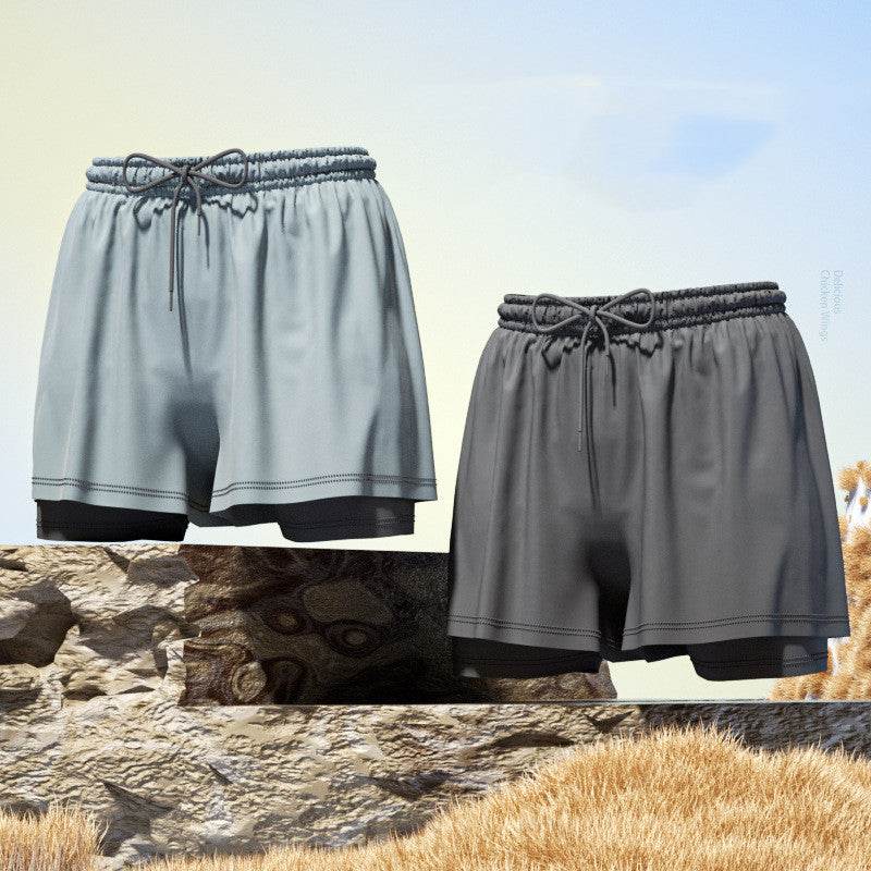 Men's 2-in-1 Breathable Loose Quick Drying Swimming Trunks Swimming Shorts Swimming Pants Flat Corner Pants Beach Pants Hot Spring Swimming Equipment - Velora