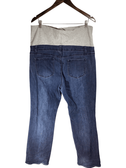 THYME MATERNITY Women Straight-Legged Jeans Regular fit in Blue - XXL - Velora