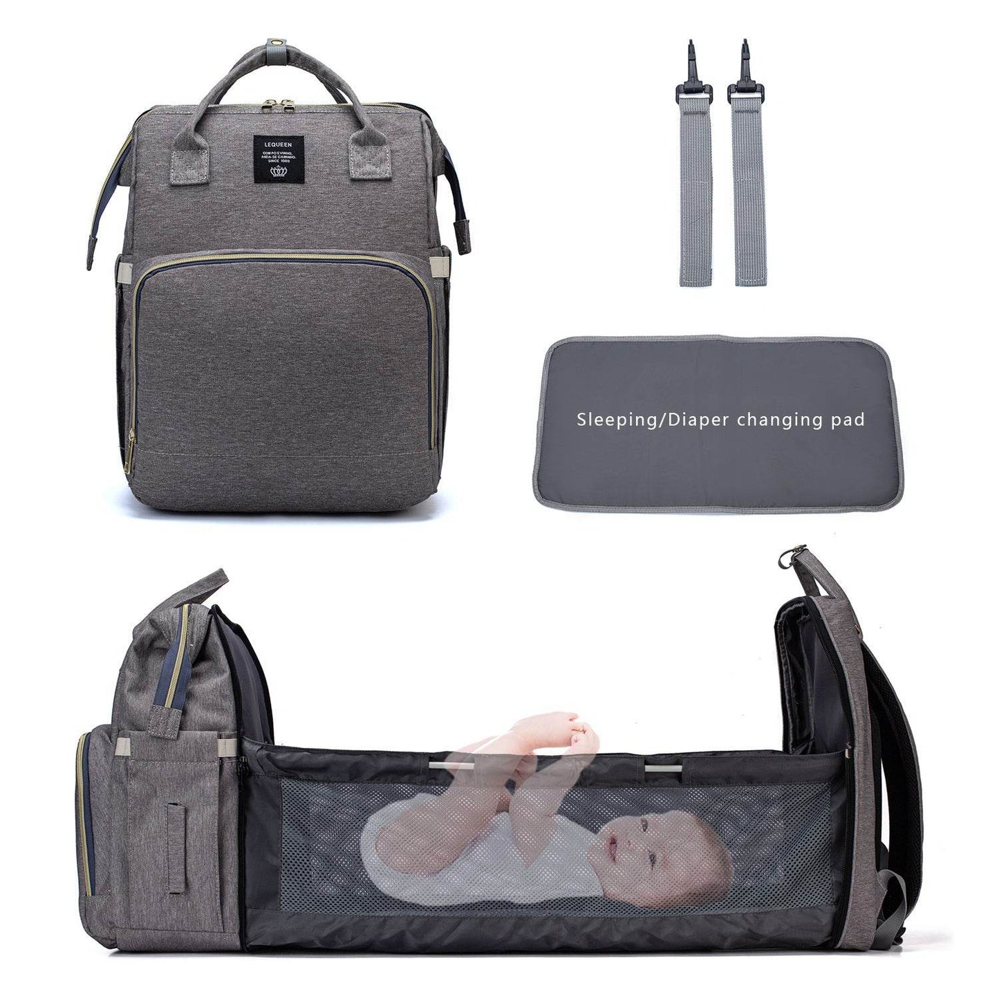 Large Capacity Diaper Bag Mummy Nursing Nappy Backpacks Travel Baby - Velora