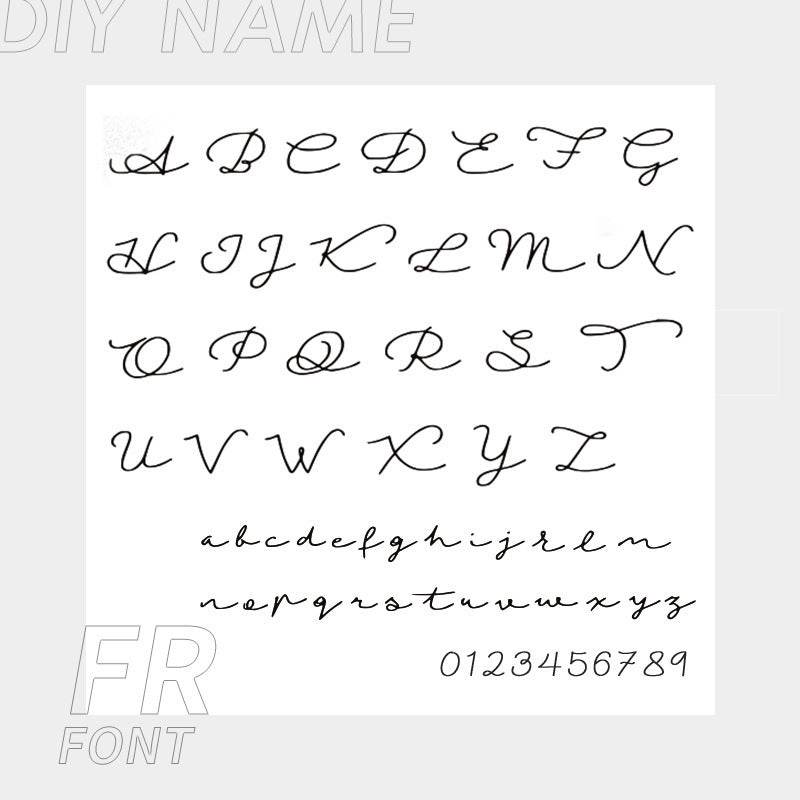 Stainless Steel English Name Necklace, Personalized DIY Fashion Necklace - Velora