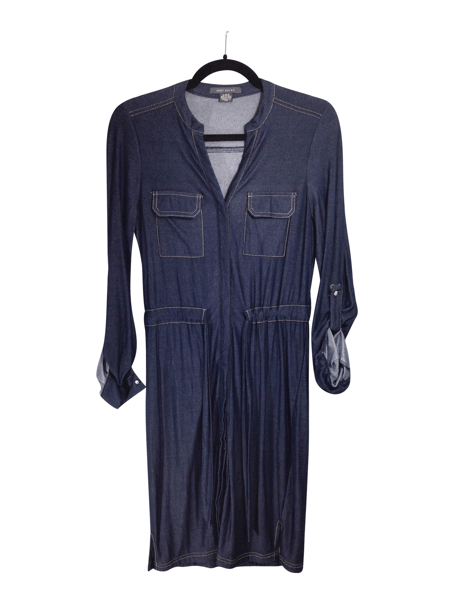 SUZY SHIER Women Drop Waist Dresses Regular fit in Blue - S - Velora