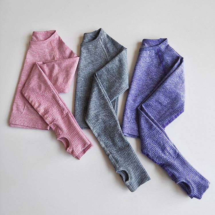 Sports T-shirt Quick-drying Tight High Elastic Short Seamless Long-sleeved Coat - Velora
