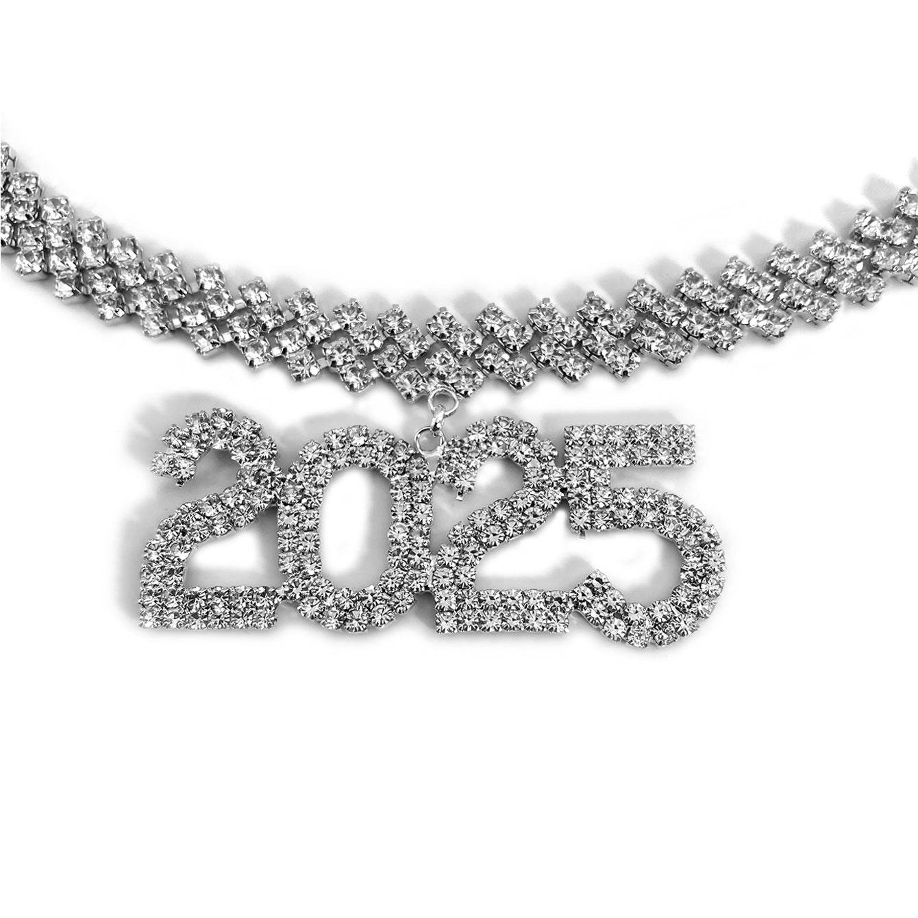 Hip Hop Rhinestone Pendant Necklace For Women - Velora