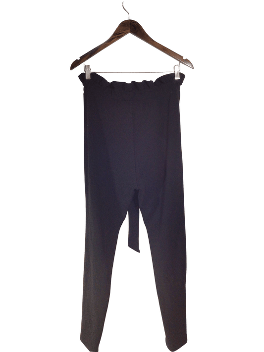 SHEIN Women Work Pants Regular fit in Black - 0XL - Velora