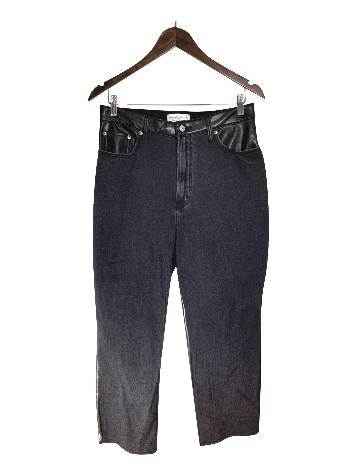 ABERCROMBIE & FITCH Women Straight-Legged Jeans Regular fit in Gray - 31 - Velora