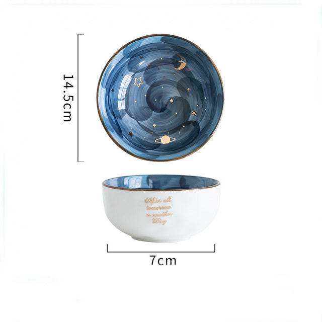 Ceramic Breakfast Salad Bowl With Cute Eating Bowl - Velora